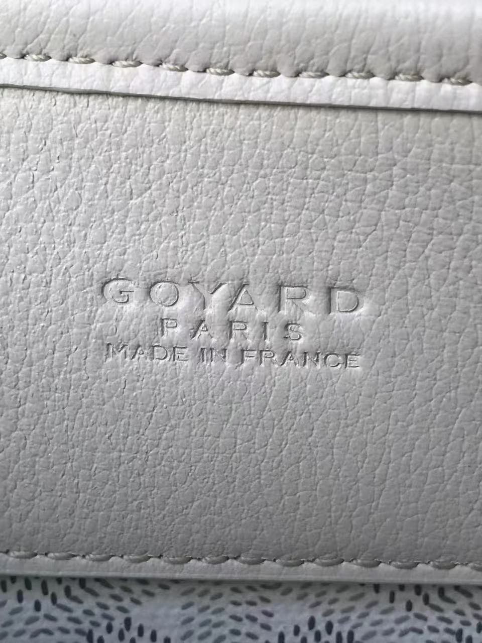 Goyard Musette PM bag in white Goyardine canvas High