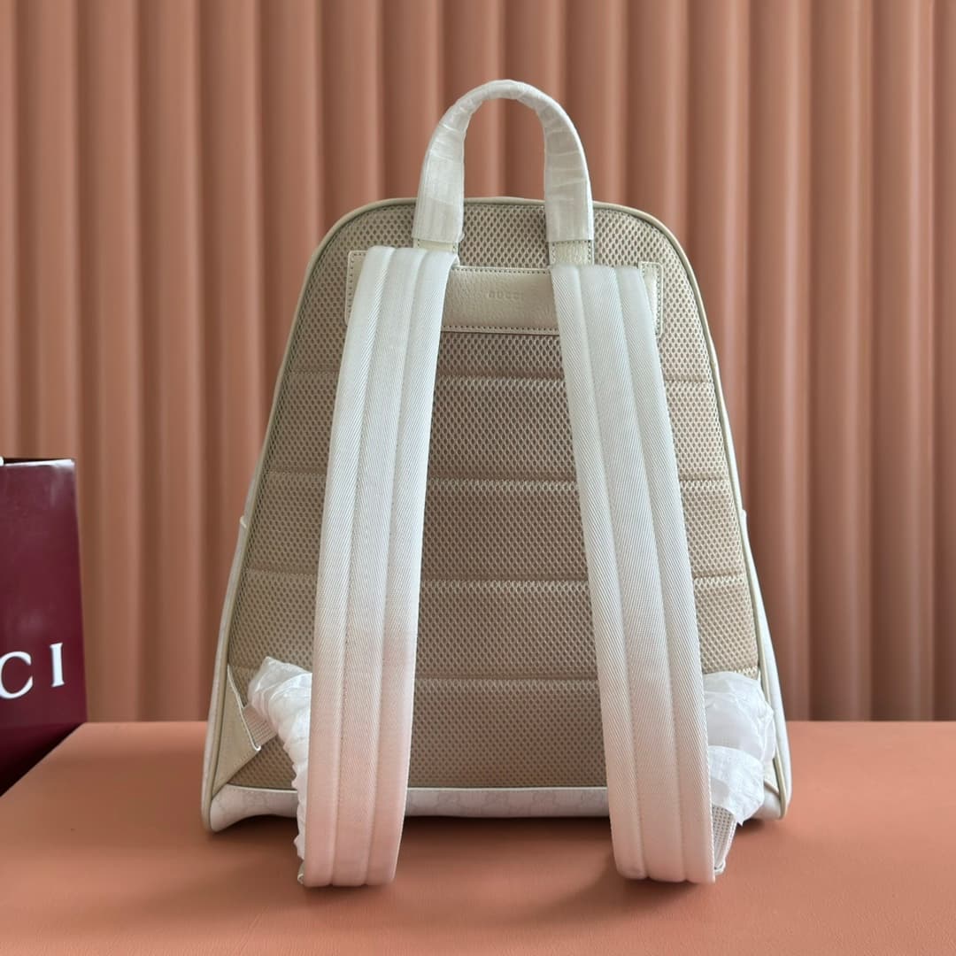 Gucci Ophidia Medium Backpack White soft GG Supreme 834466 High