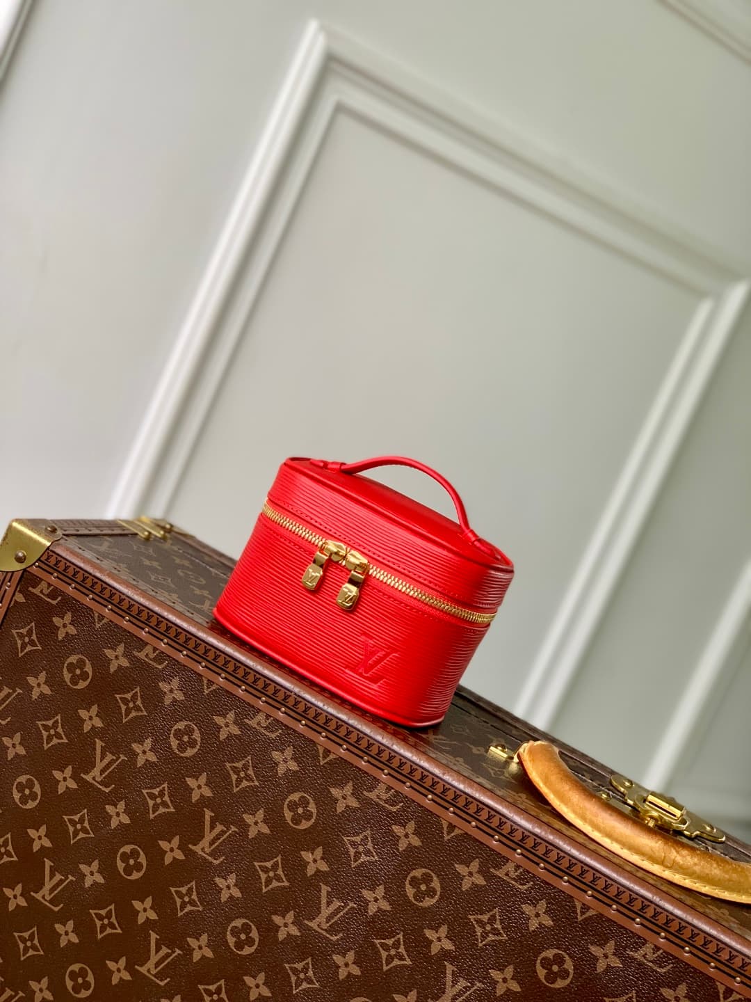 Louis Vuitton Nice Nano Epi grained leather Tender M25857 Red High