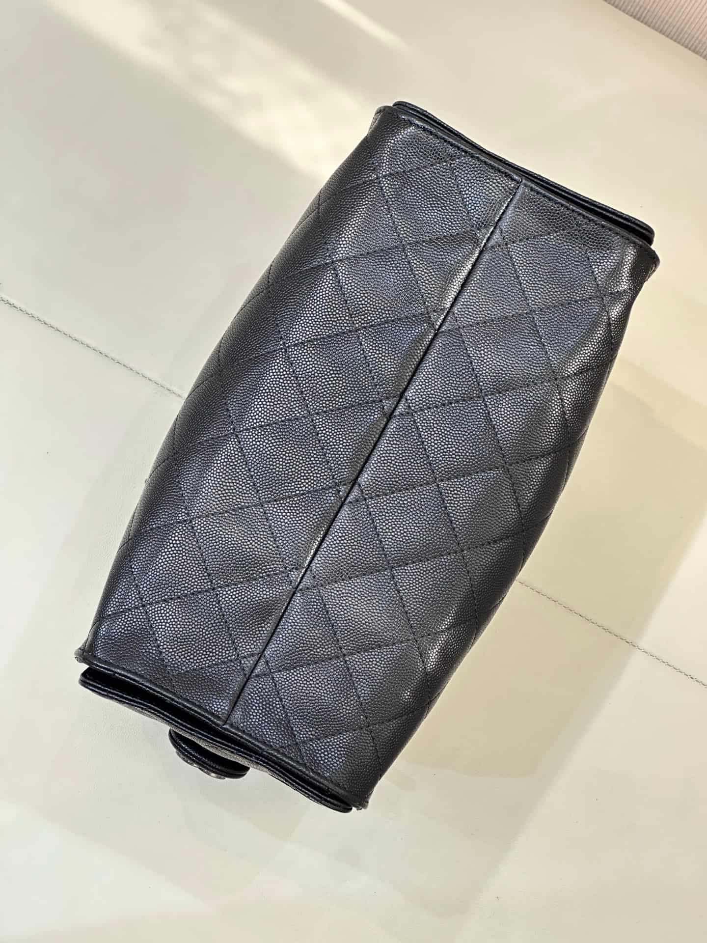 Chanel 25 Small Hobo handbag AS5293 Grained Calfskin & Silver-tone Metal Black TOP