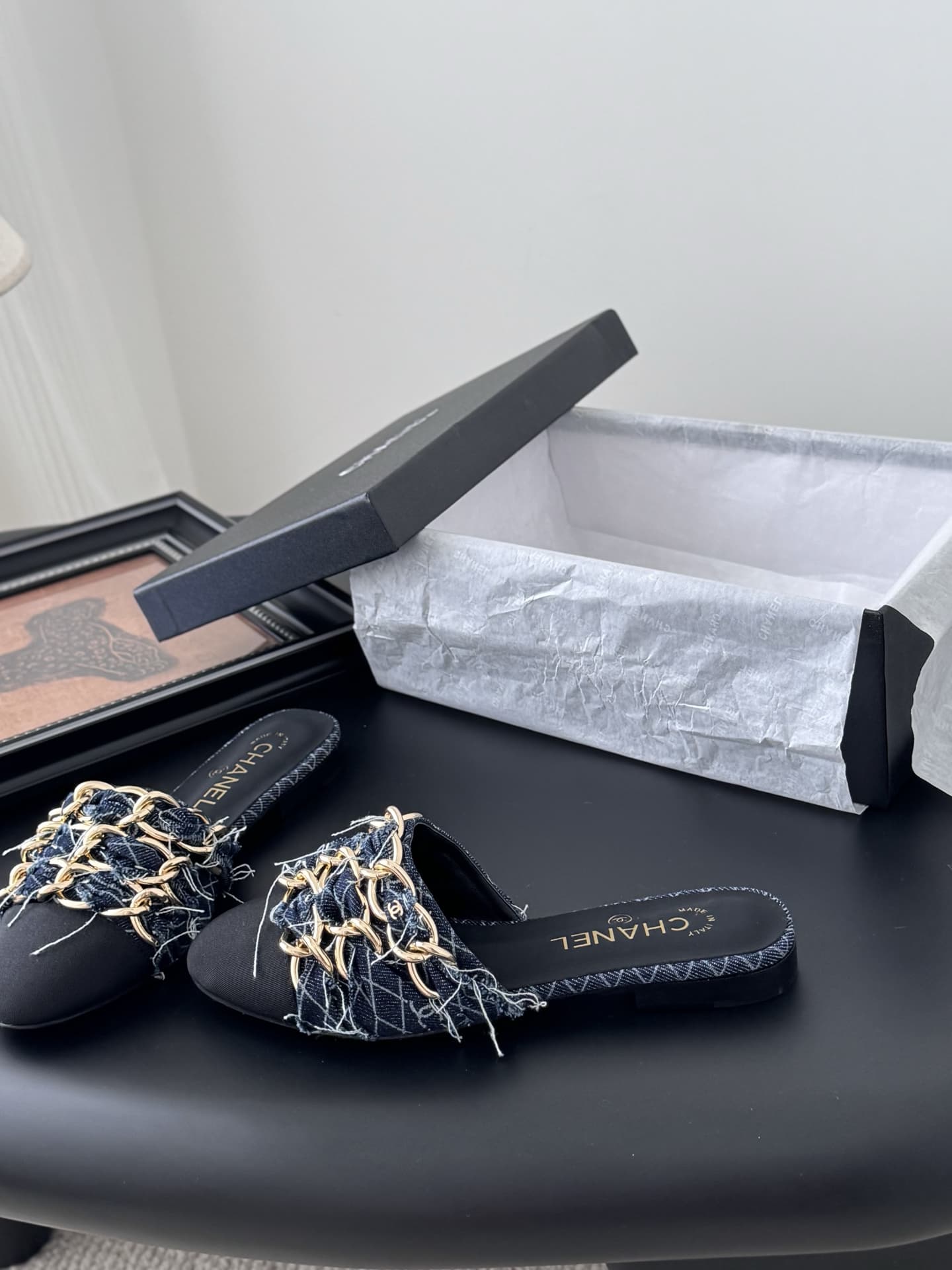 Chanel Mules in Lambskin and Grosgrain shoes Women