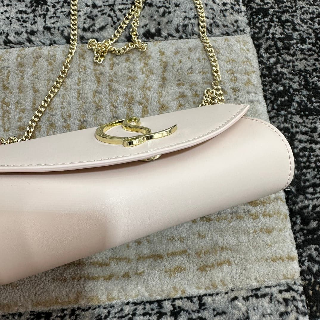 Christian Louboutin Loubi54 leather shoulder bag in cream High