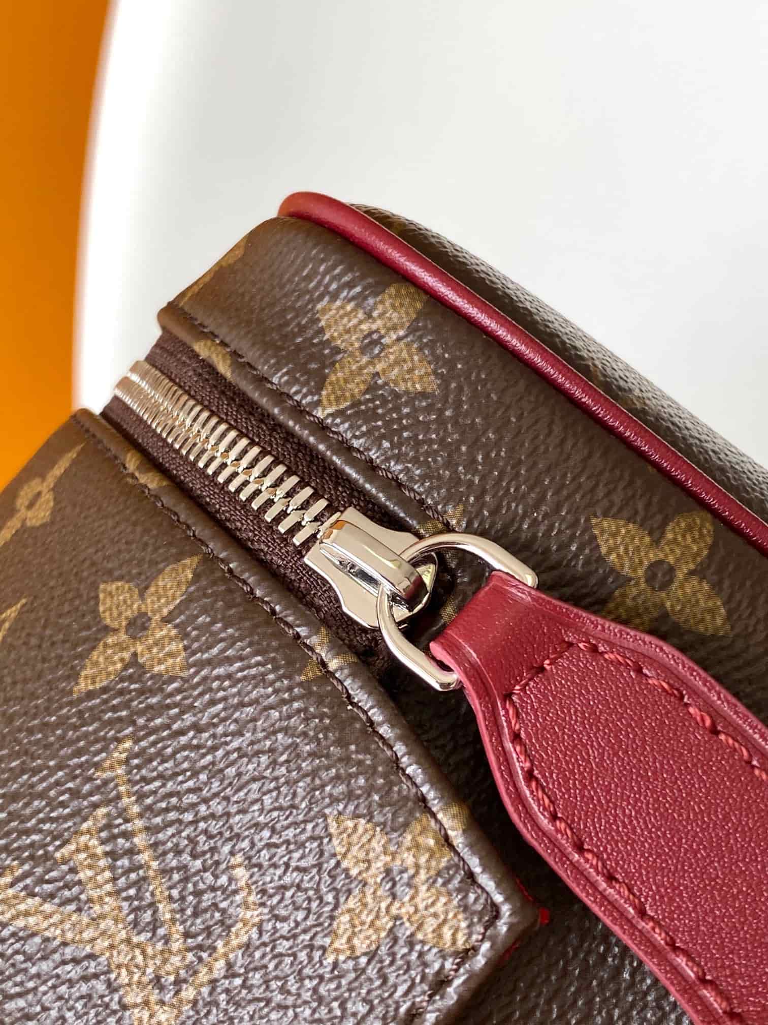 Louis Vuitton Dopp Kit Sari Red Monogram Macassar coated canvas M12640 High