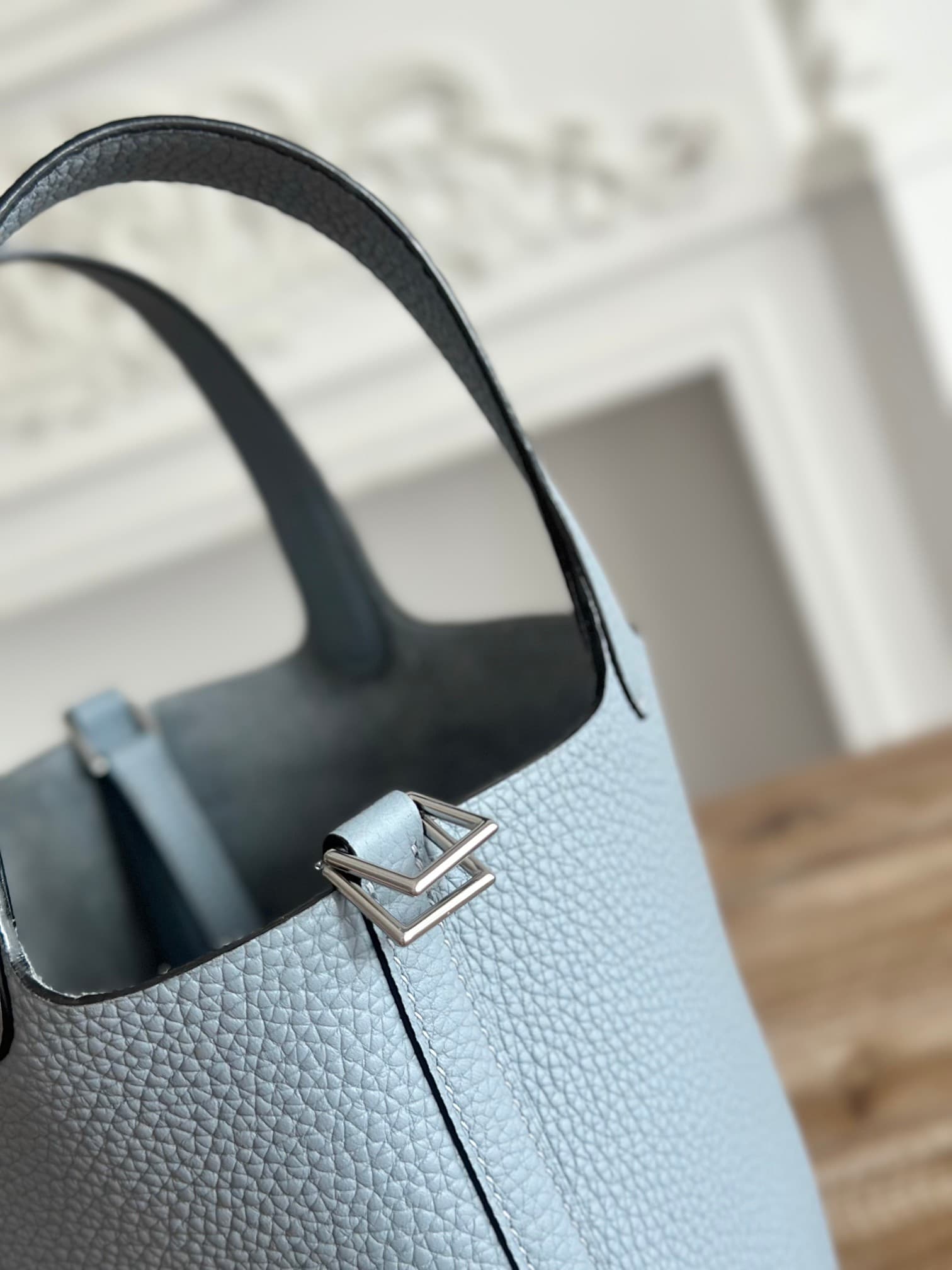 Hermès Picotin Lock 18 Bucket Bag TC Leather Silver/Gold Metal Wax High