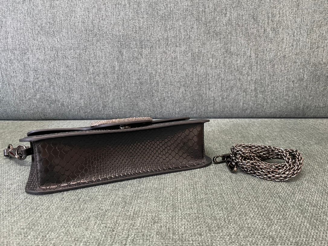 Valentino Garavani MINILOC small shoulder bag 1133S Calfskin Black High