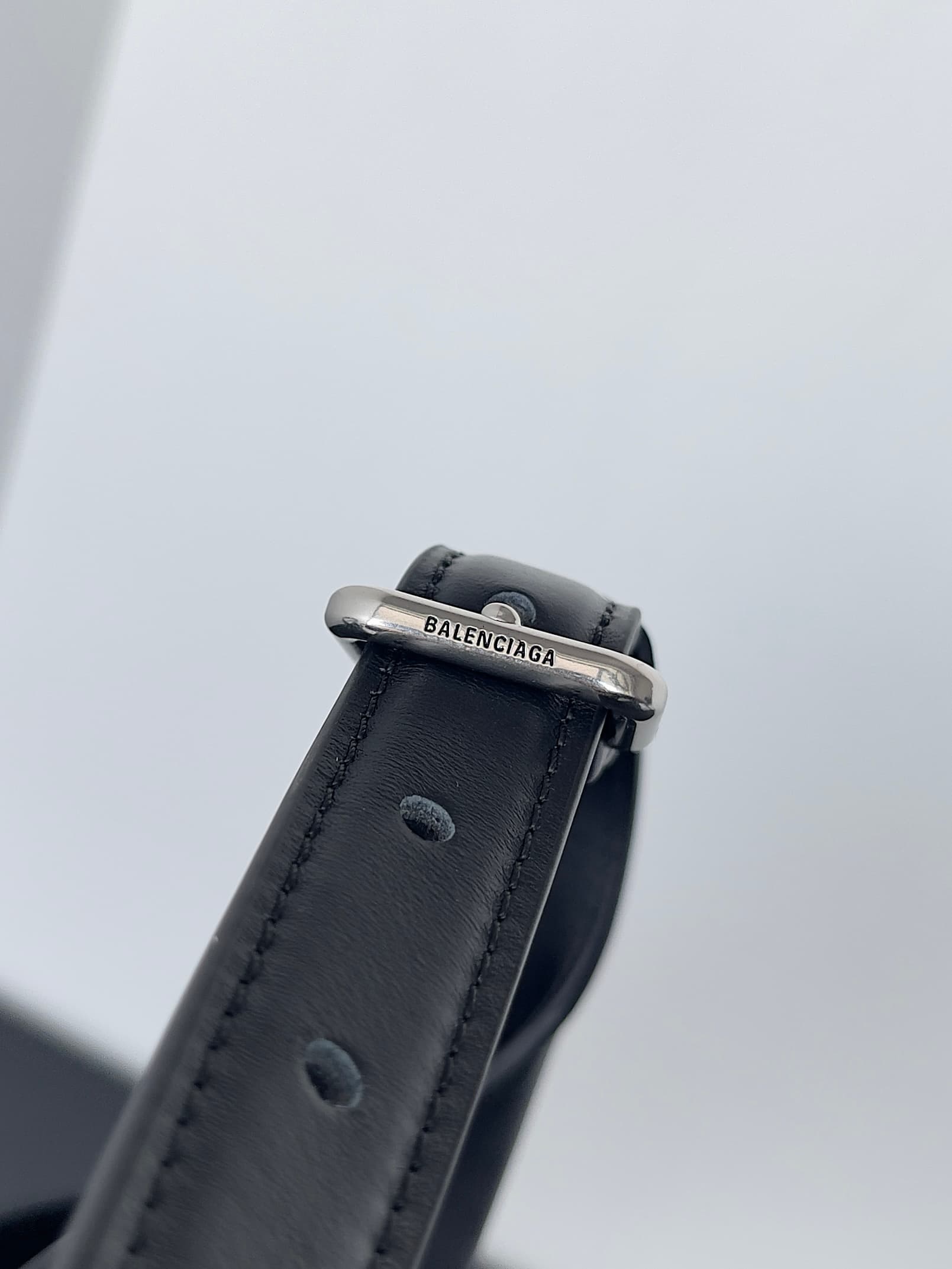 Balenciaga Smooth Calfskin Small Bel Air Hobo Bag in black High