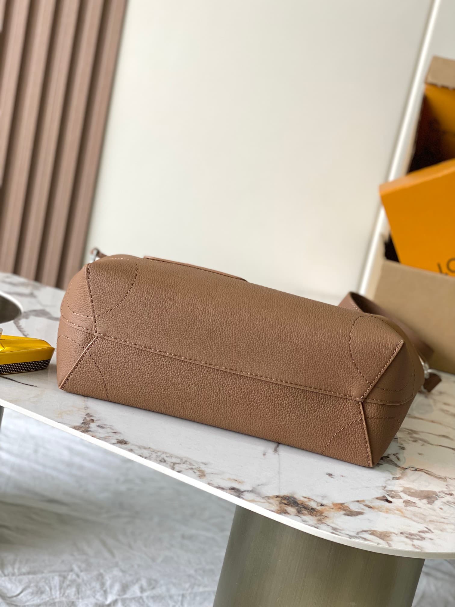 Louis Vuitton Steamer 30 Tan LV Touch calfskin leather M26758 TOP