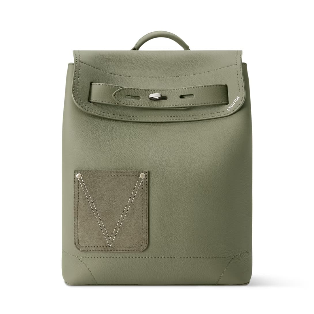 Louis Vuitton Steamer Backpack Khaki Green Touch calfskin leather M26852 TOP