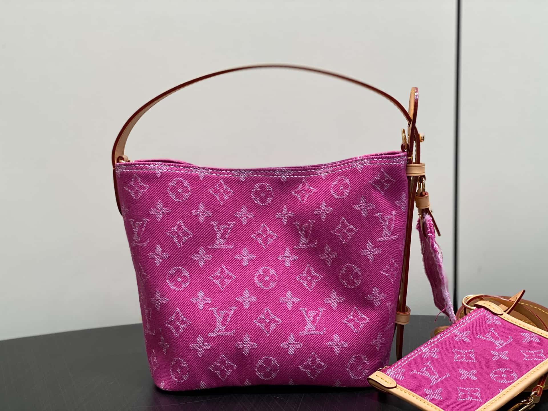 Louis Vuitton All In BB Monogram Fuchsia Denim M27626 High
