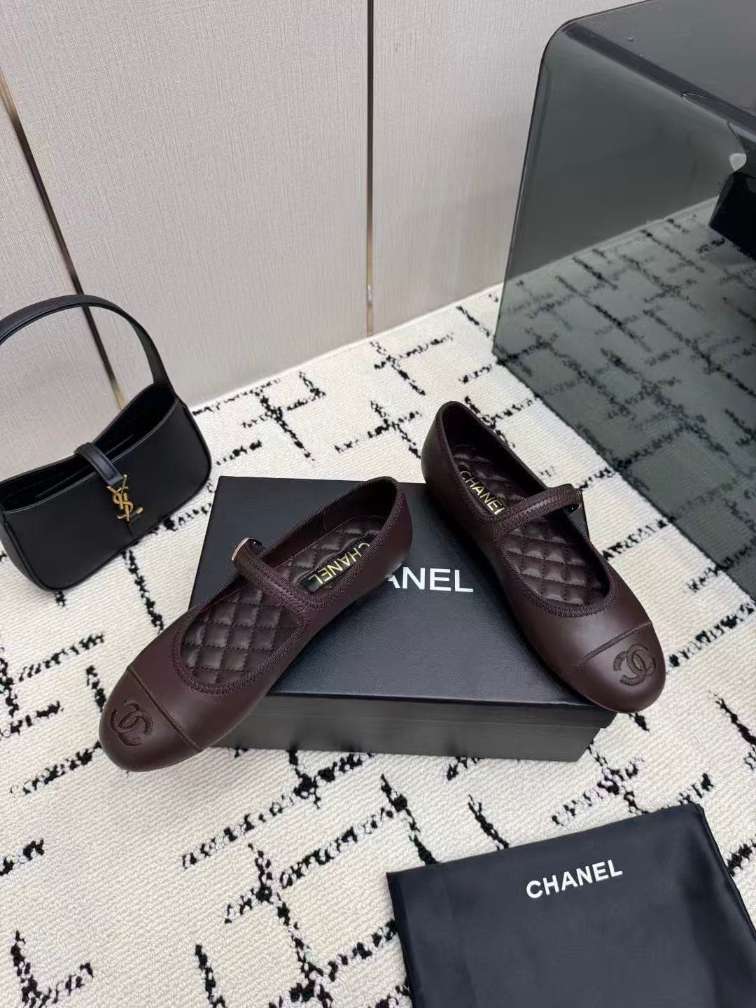 Chanel Mary Jane ballet flats