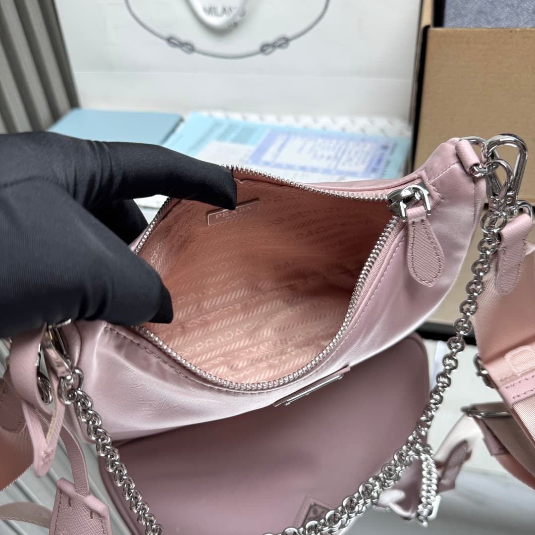 Prada Re-Edition 2005 Nylon bag 1BH204 Pink High