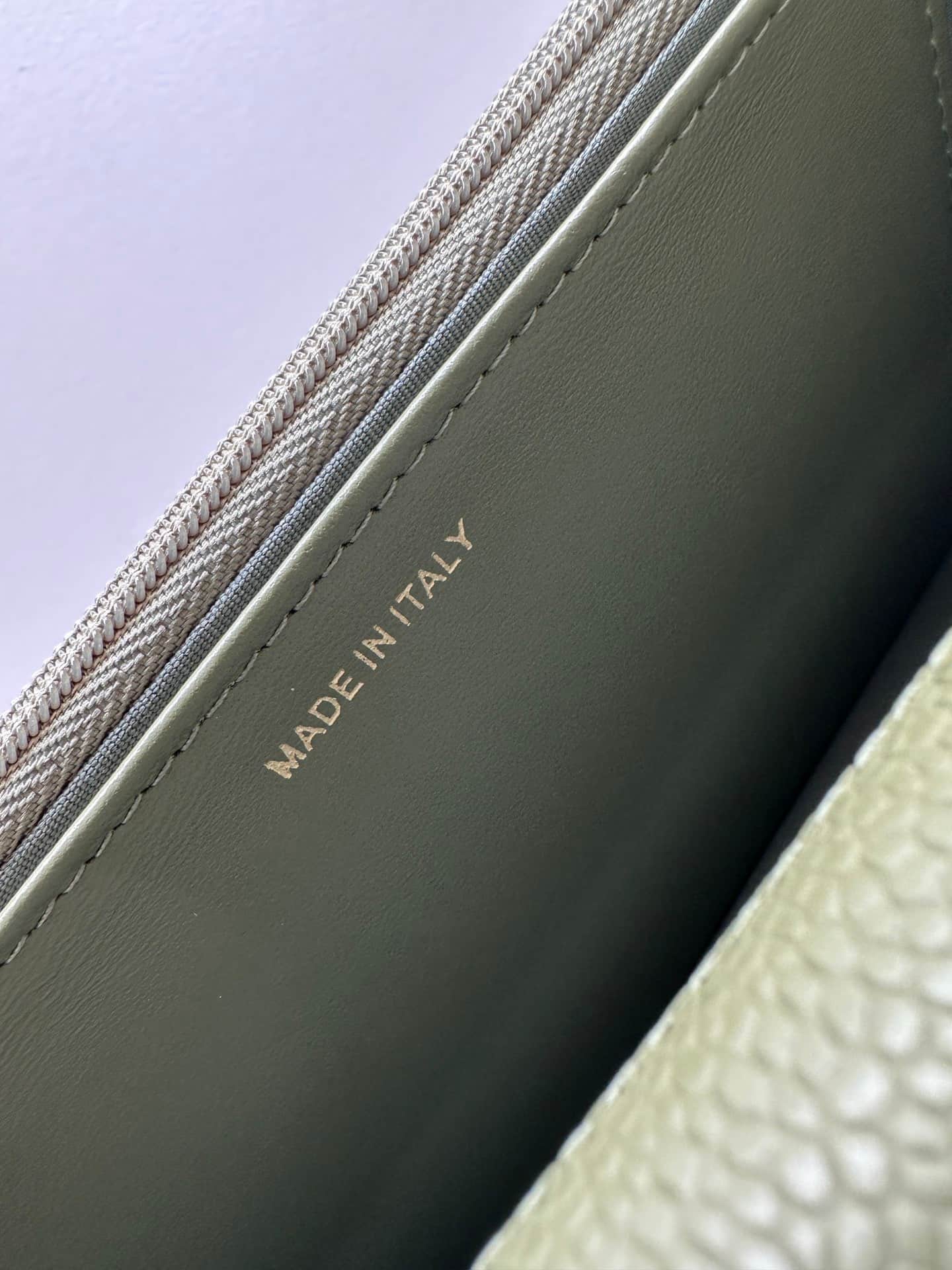Chanel Classic Wallet on Chain Grained Shiny Calfskin & Gold-Tone Metal AP4241 Dark Green High