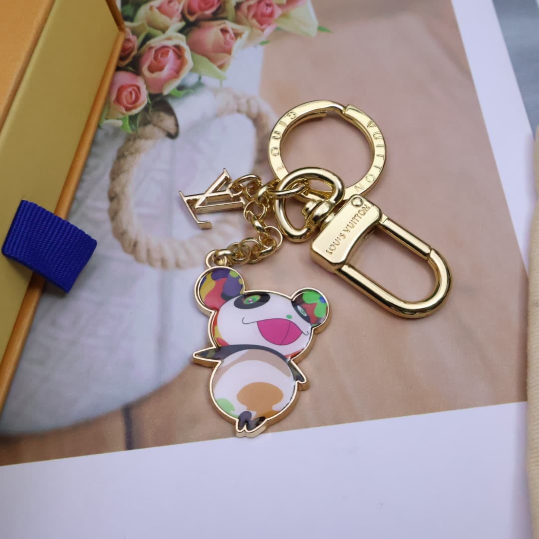 LV x Murakami Superflat Panda Key Holder M02467