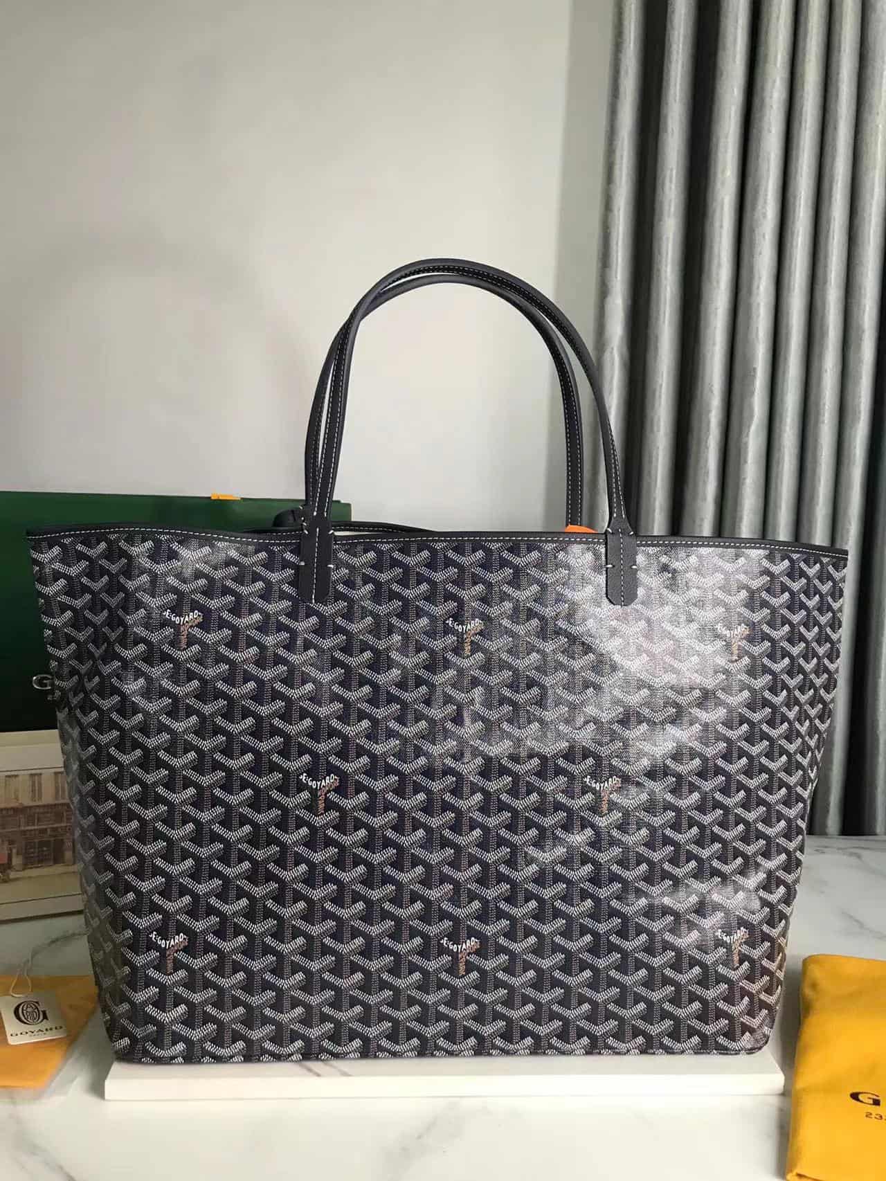 Saint Louis GM Bag Goyardine Canvas & Chevroches Calfskin High
