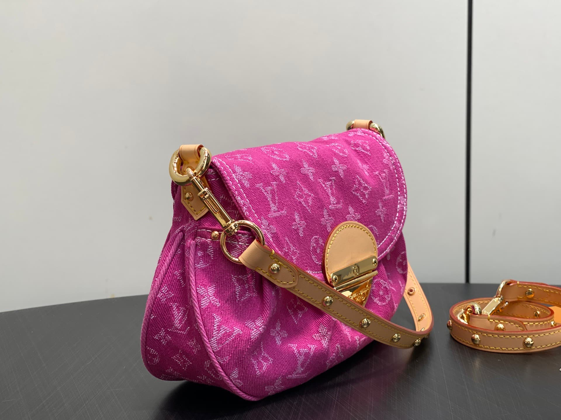 Louis Vuitton Sunset Monogram Fuchsia Denim M28291 High