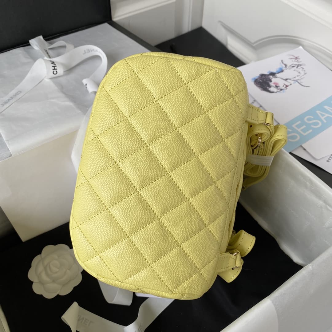 Chanel Urban Spirit Backpack Grained Calfskin & Gold-Metal AS4059 Yellow A