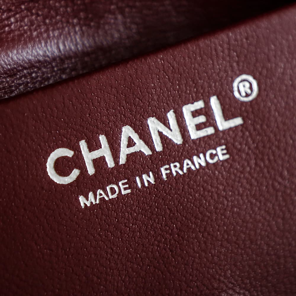 CHANEL Mini flap bag Grained Calfskin&Silver-tone metal Brown AS6573 A