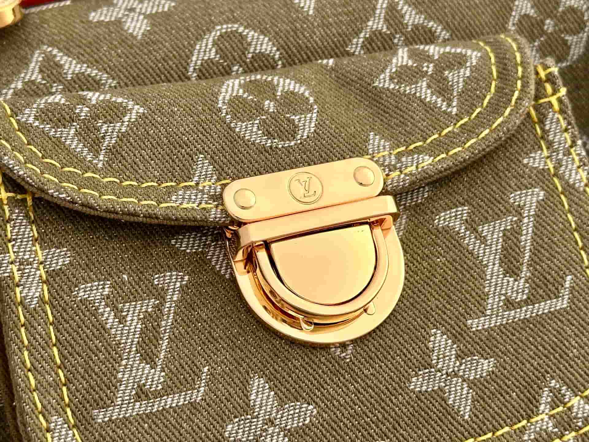 Louis Vuitton Neo Speedy Handbag in Green Denim M95215 High