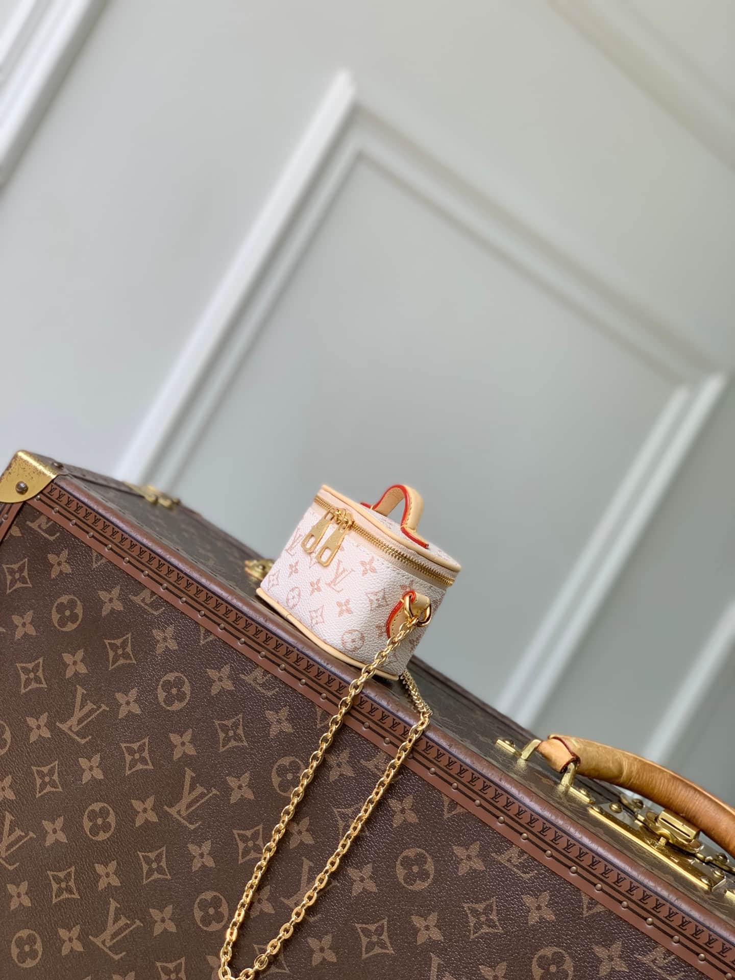 Louis Vuitton Micro Vanity Case Dune Beige Monogram coated canvas M03812 High
