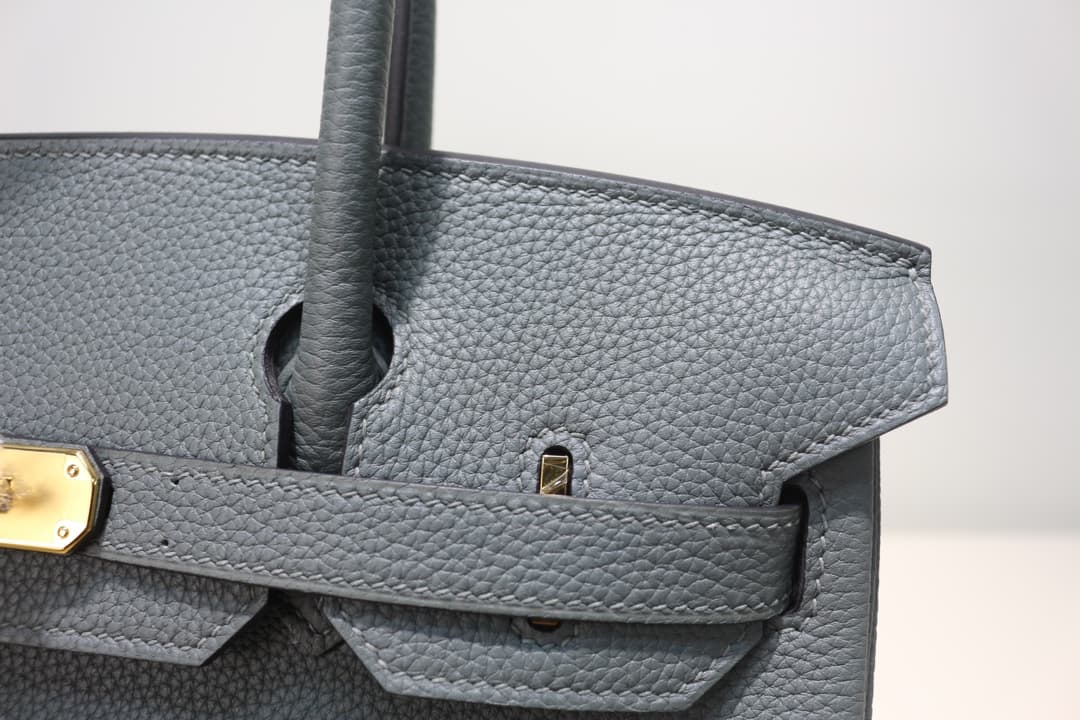 Hermes Birkin 25/30/35cm Bag Togo Leather In Vert Amande WAX High