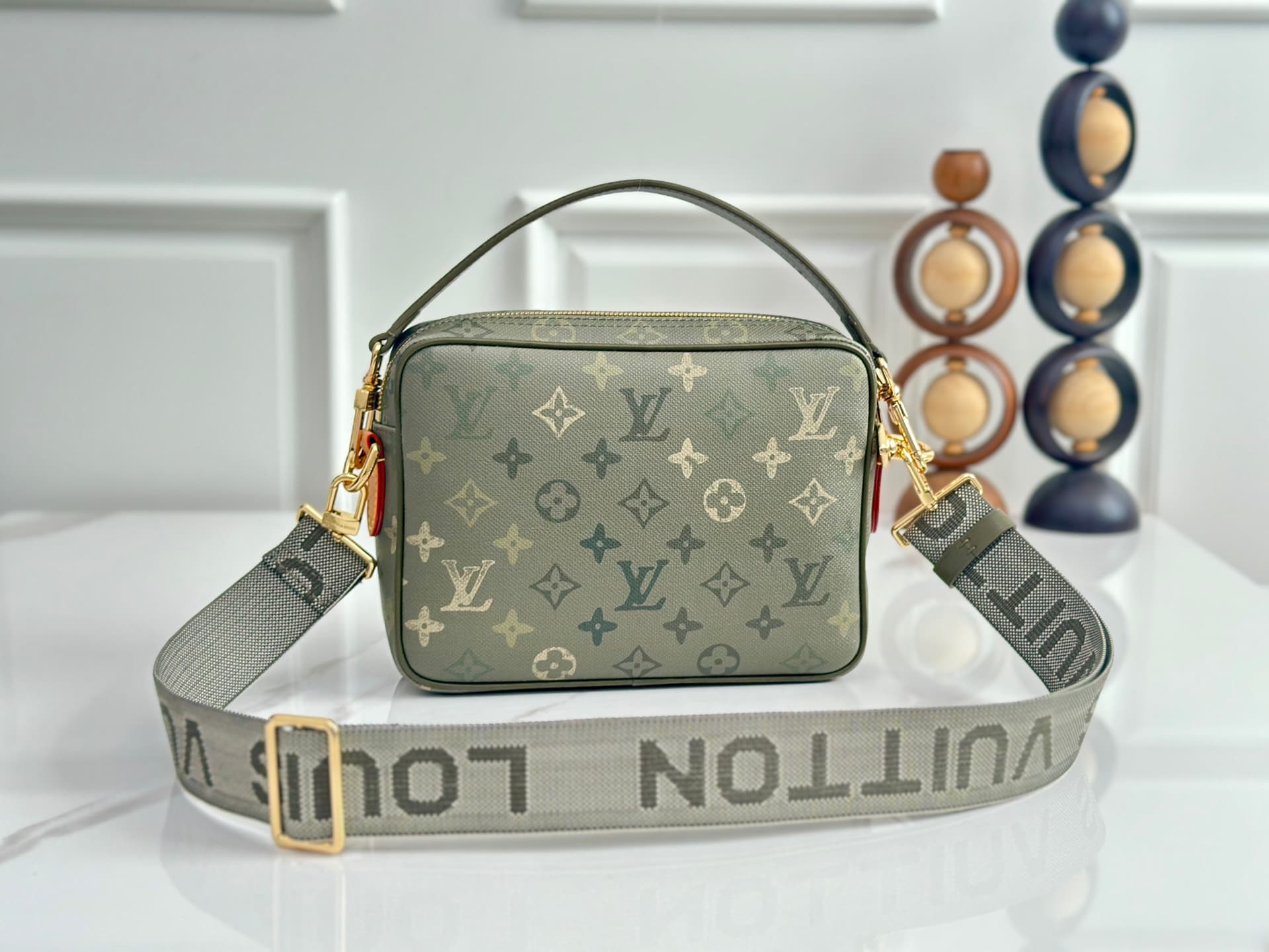 Louis Vuitton Nil Khaki Monogram Heritage Surplus coated canvas M27095 High