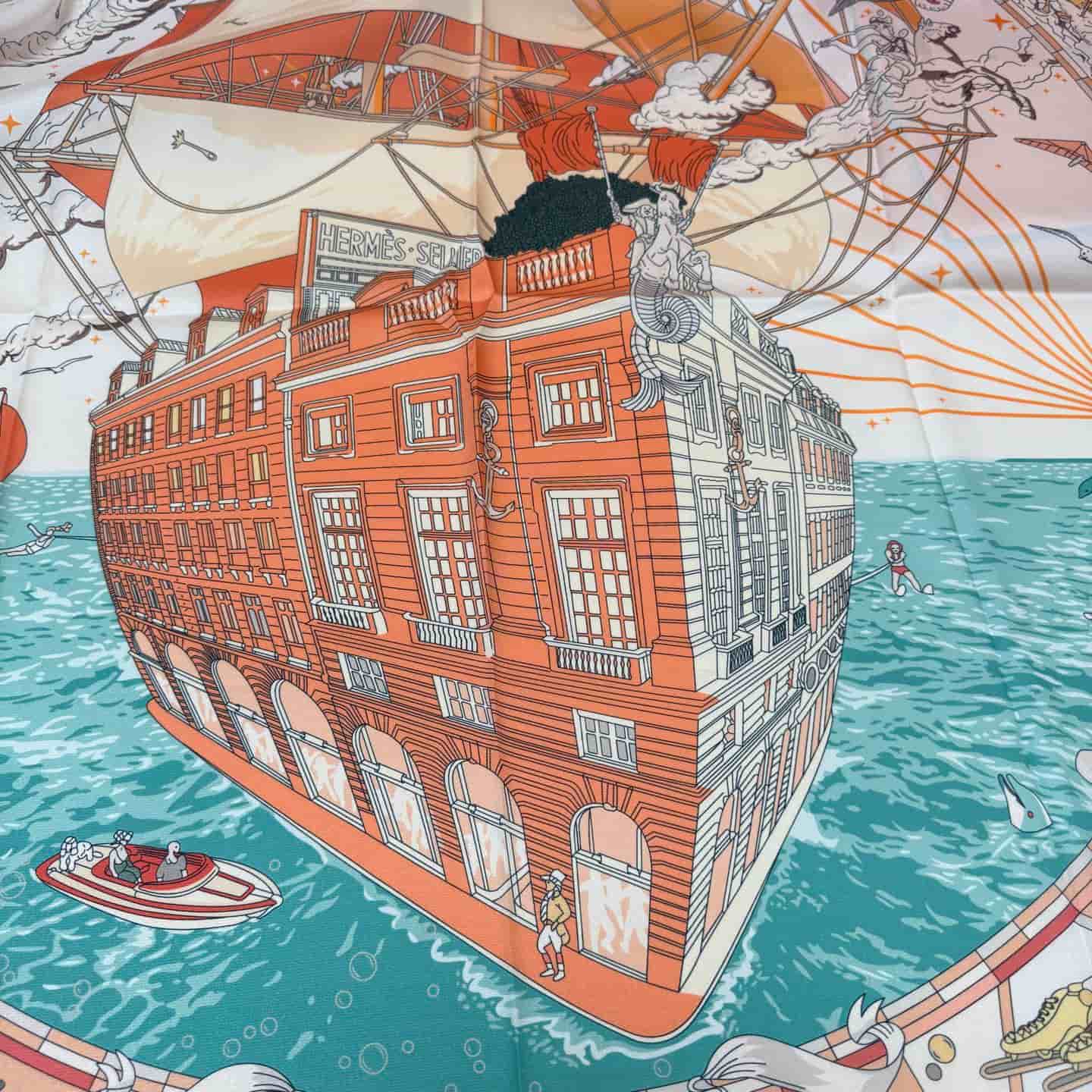 Hermes Silk Flagship Scarf 90