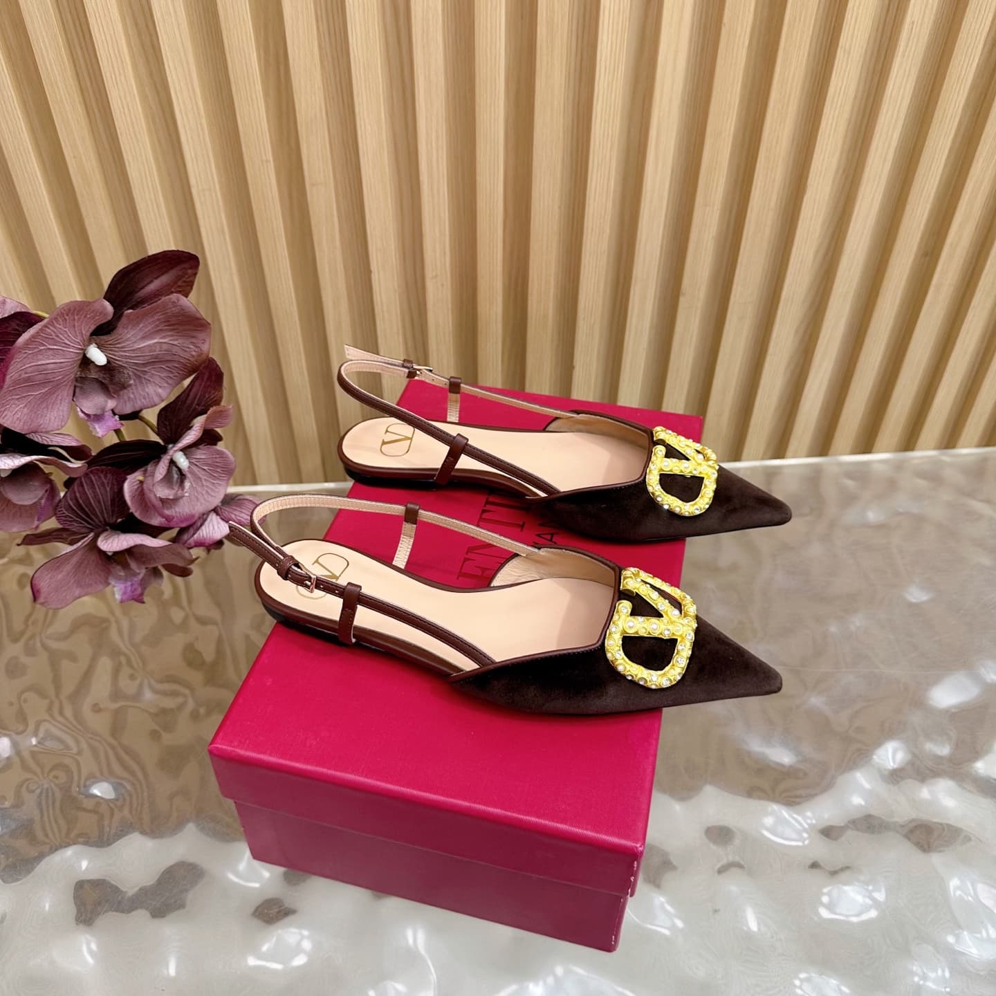 Valentino Vlogo Signature Slingback Pump Shoes Low