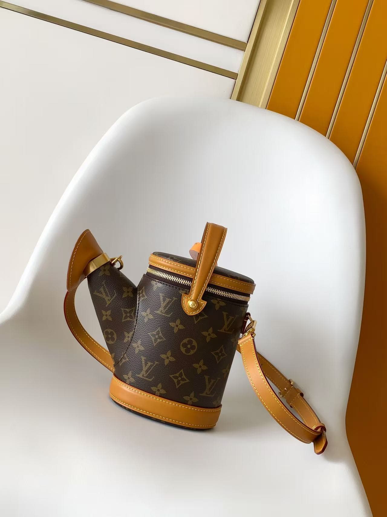 Louis Vuitton Watering Can Bag Monogram coated canvas and cowhide leather M27563 High