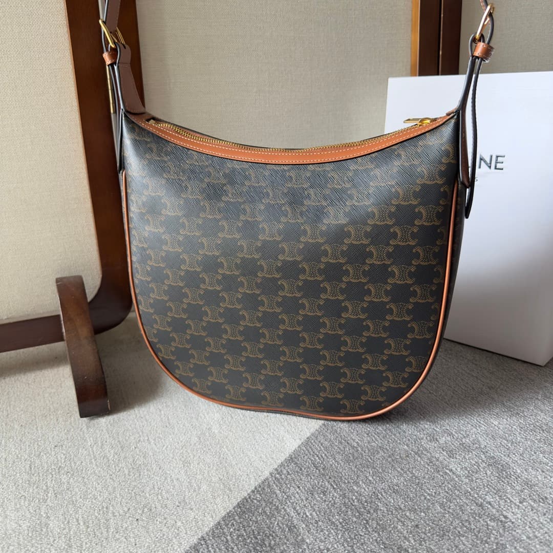 Celine Heloise Bag in Triomphe Canvas High