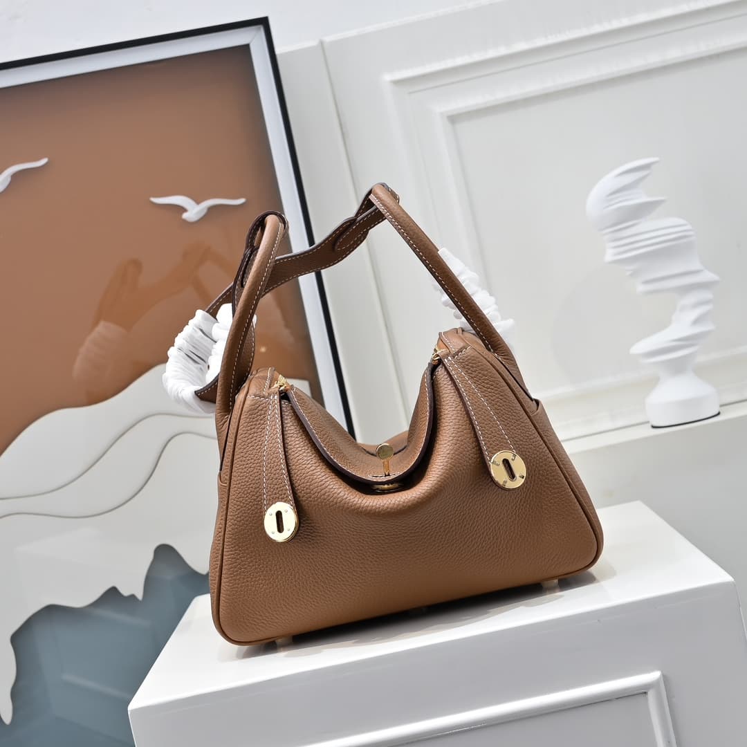 Hermes Lindy 19/26cm Bag Calfskin Leather High