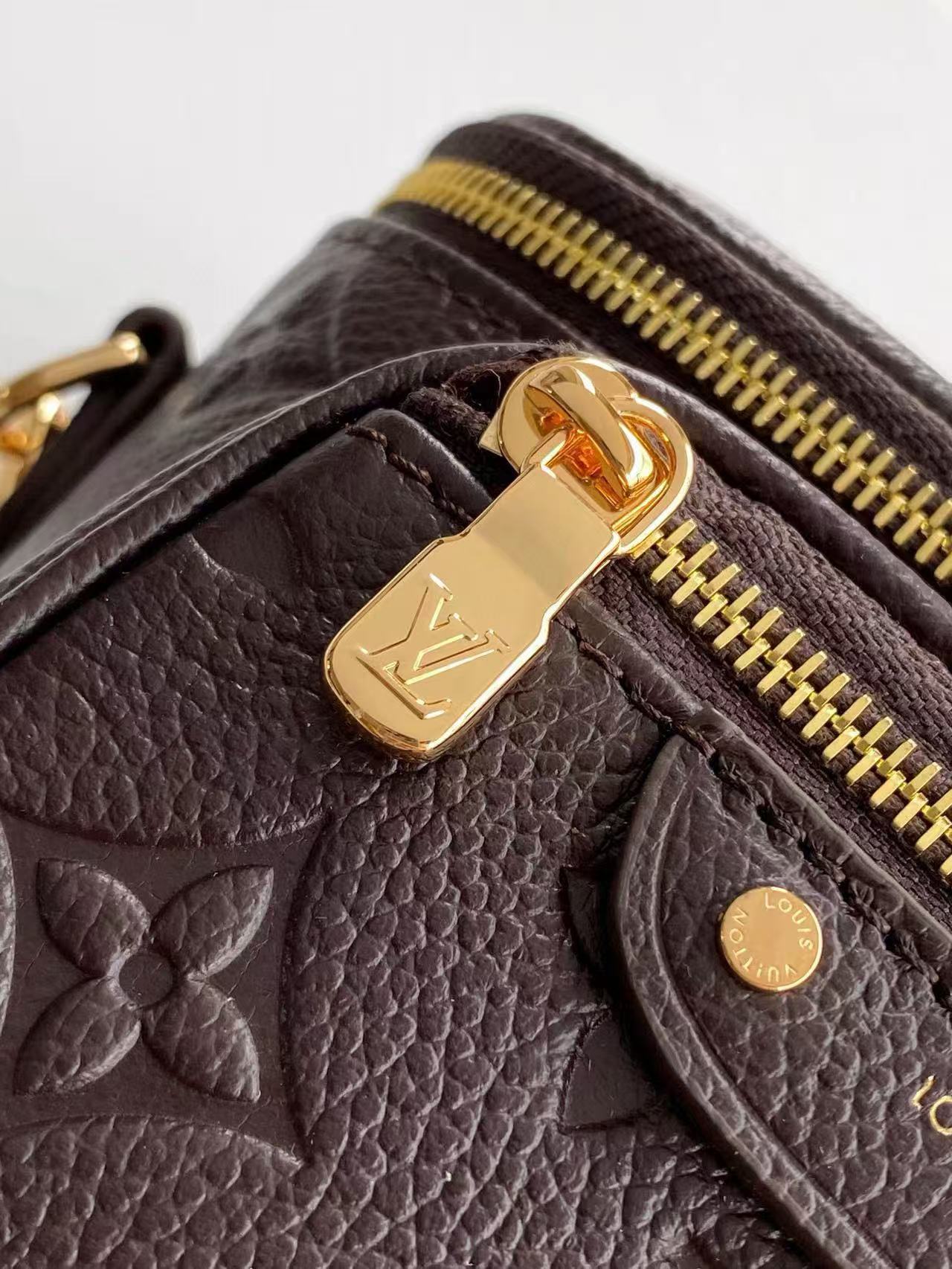 Louis Vuitton Mini Bumbag Monogram Empreinte embossed grained cowhide leather M13827 Chocolate High