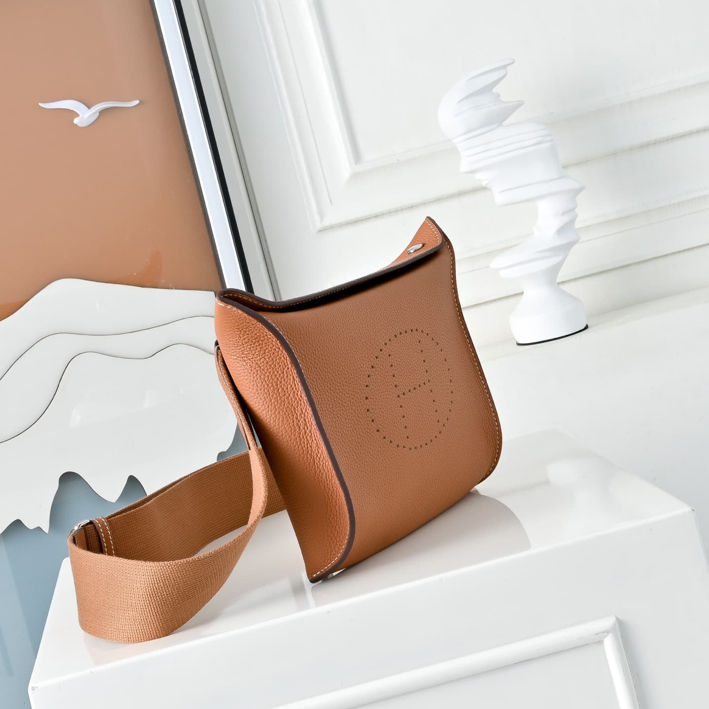 Hermès Videpoches Bag Togo Leather In Tan WAX High