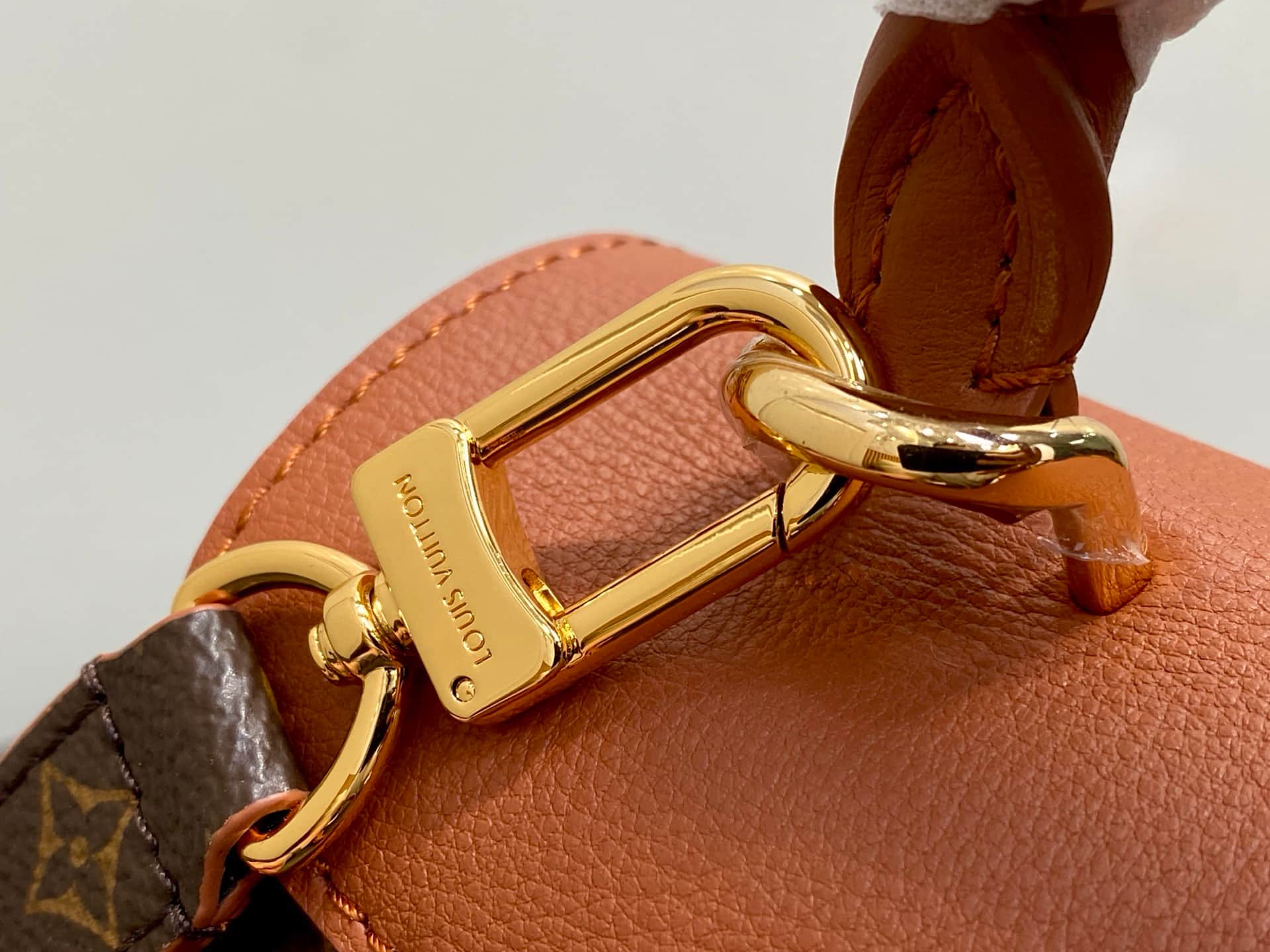 Louis Vuitton Madeleine BB Monogram Cognac Brown coated canvas M28288 High