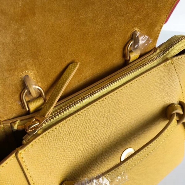Celine Nano Belt Bag In Ocre Grained Calfskin High