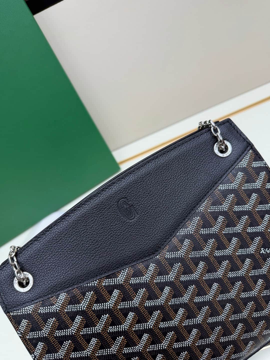 Goyard Rouette Structure bag in Black Goyardine Canvas High