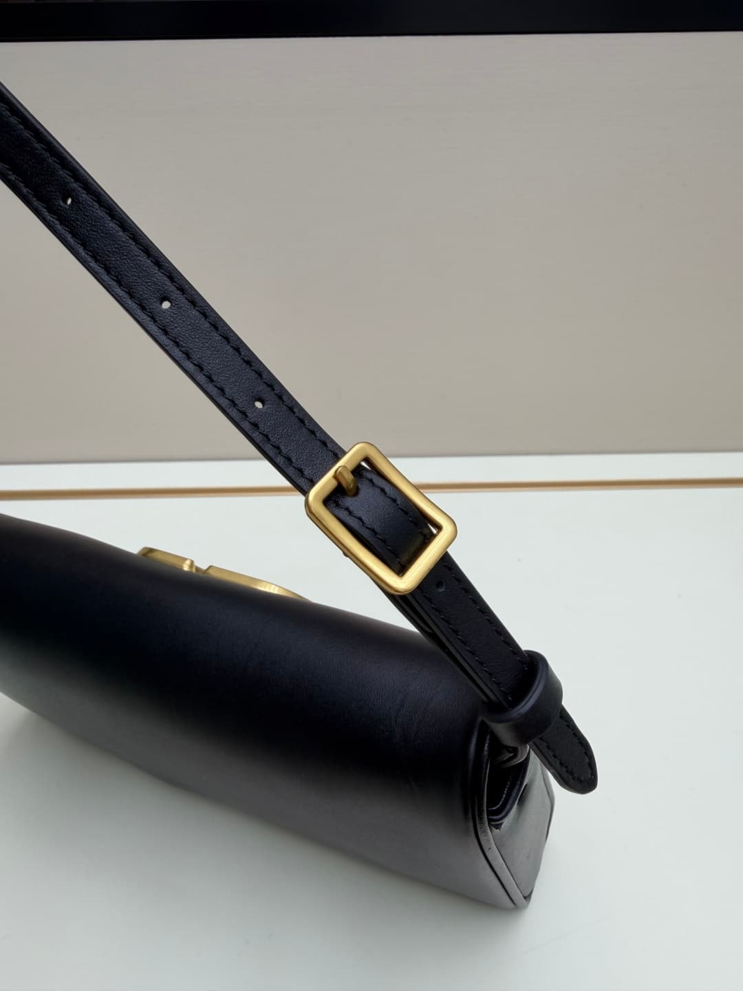 Valentino Garavani Devain Small Nappa Shoulder Bag Black High