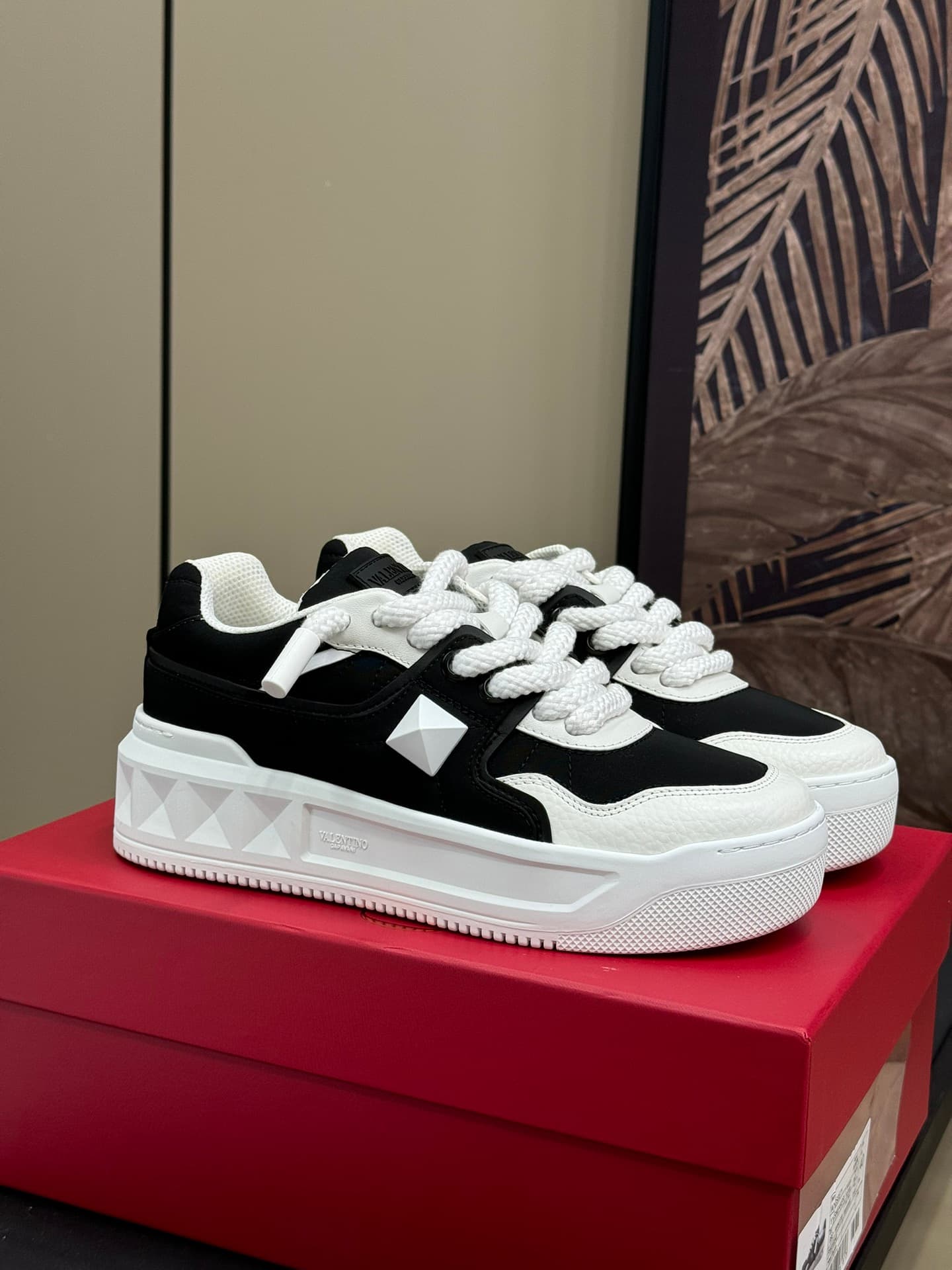 Valentino Garavani One Stud XL leather sneakers Men Women