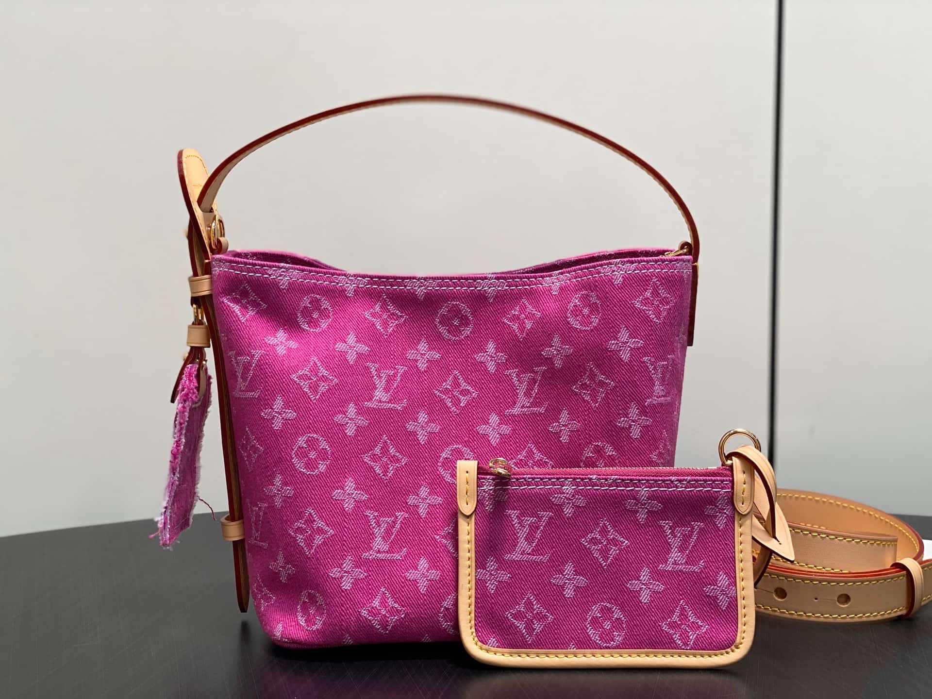 Louis Vuitton All In BB Monogram Fuchsia Denim M27626 High
