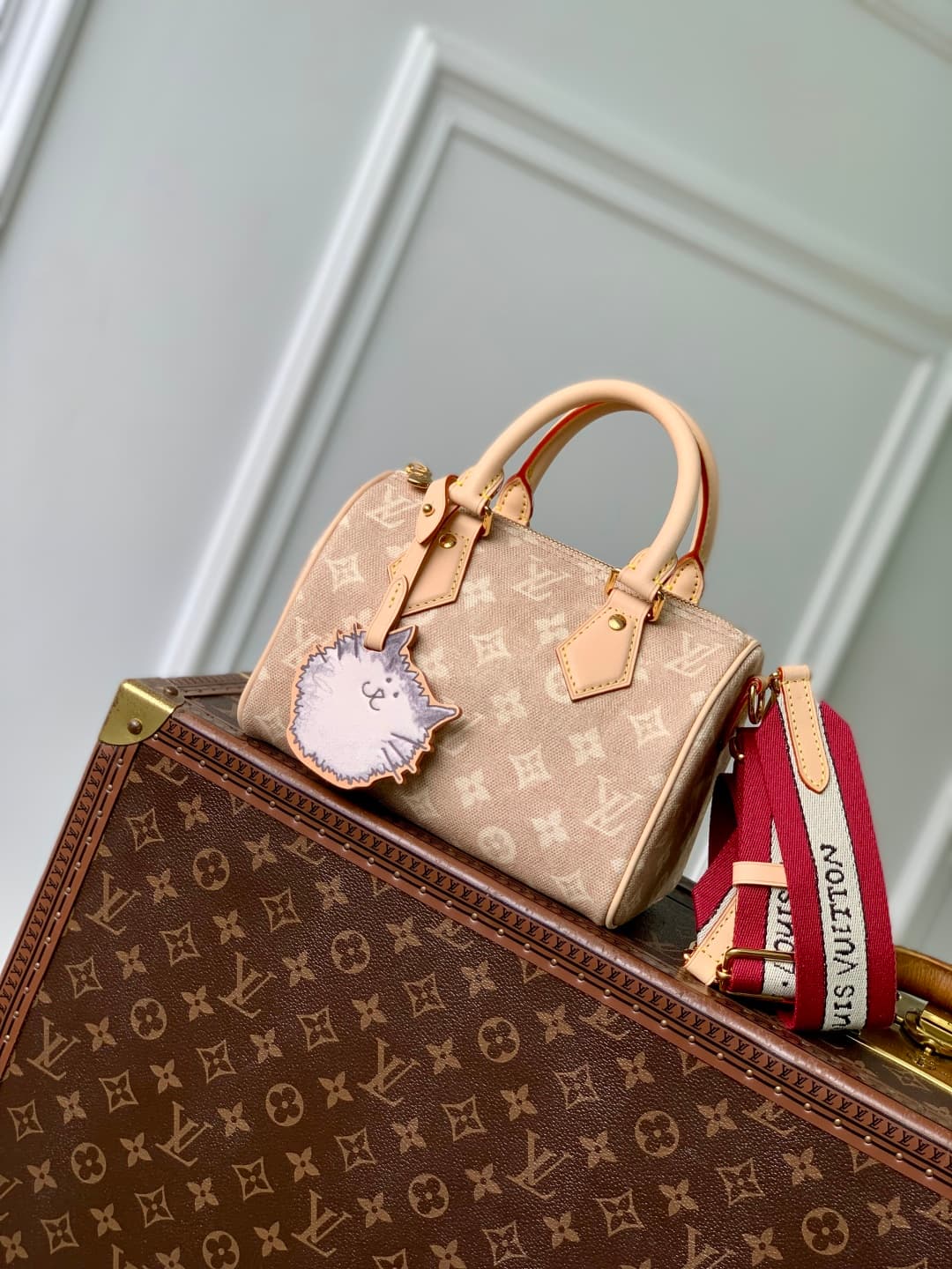 Louis Vuitton Speedy Bandouliere 20 Meowgram coated canvas M15151 High