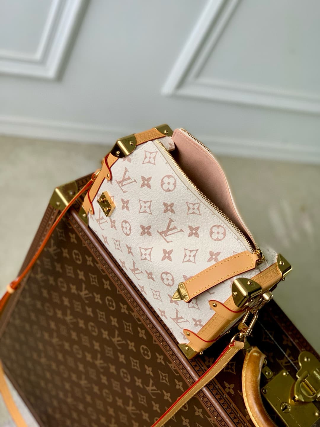 Louis Vuitton Side Trunk MM Monogram Dune coated canvas M26287 High