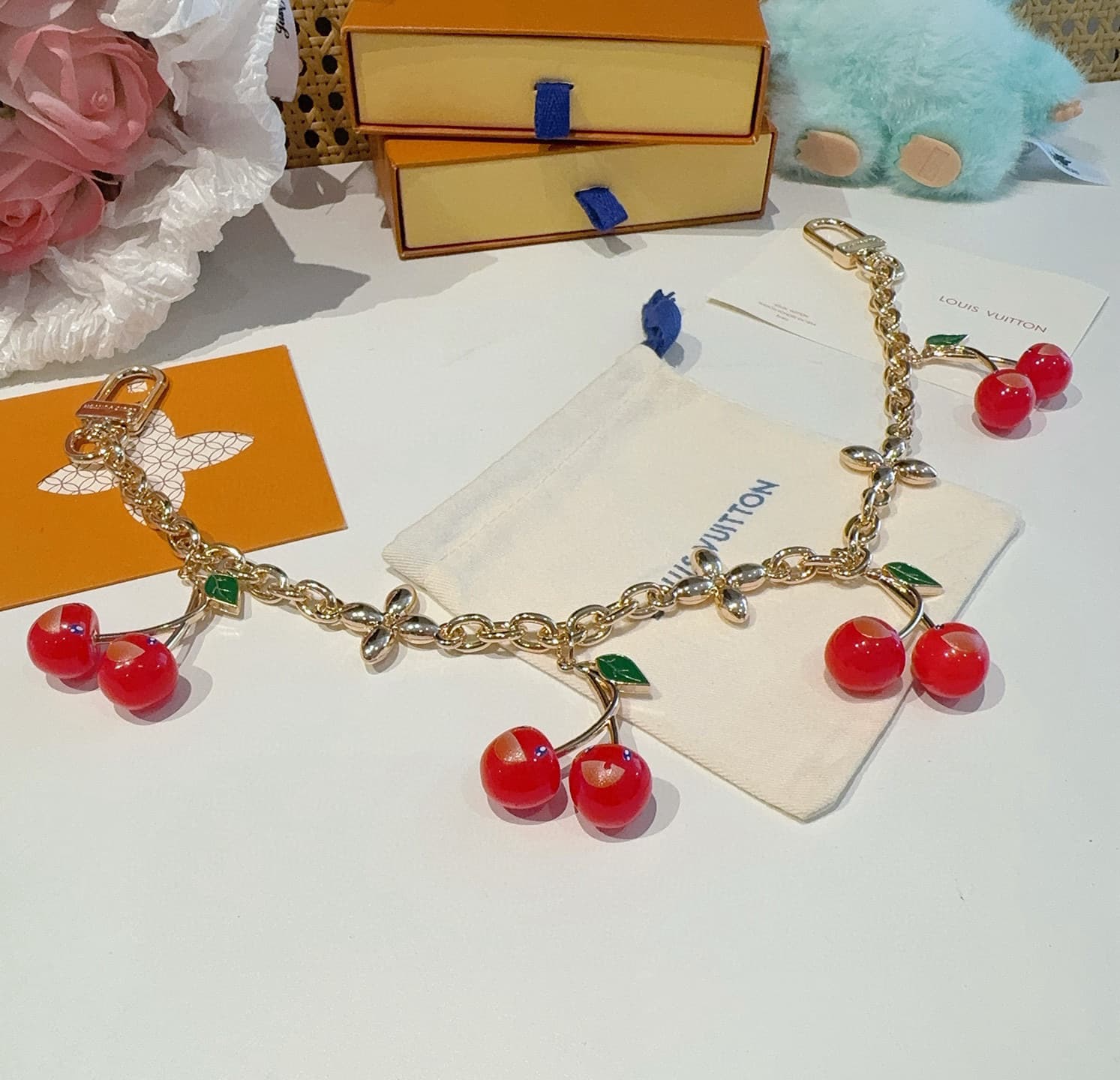 LV x Murakami Cerise Bag Charm