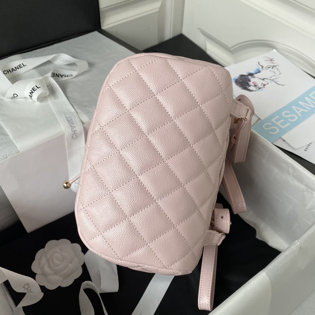 Chanel Urban Spirit Backpack Grained Calfskin & Gold-Metal AS4059 Pink A
