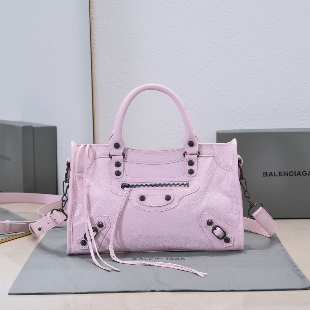 WOMEN'S LE CITY SMALL BAG Lambskin & Black Metal High