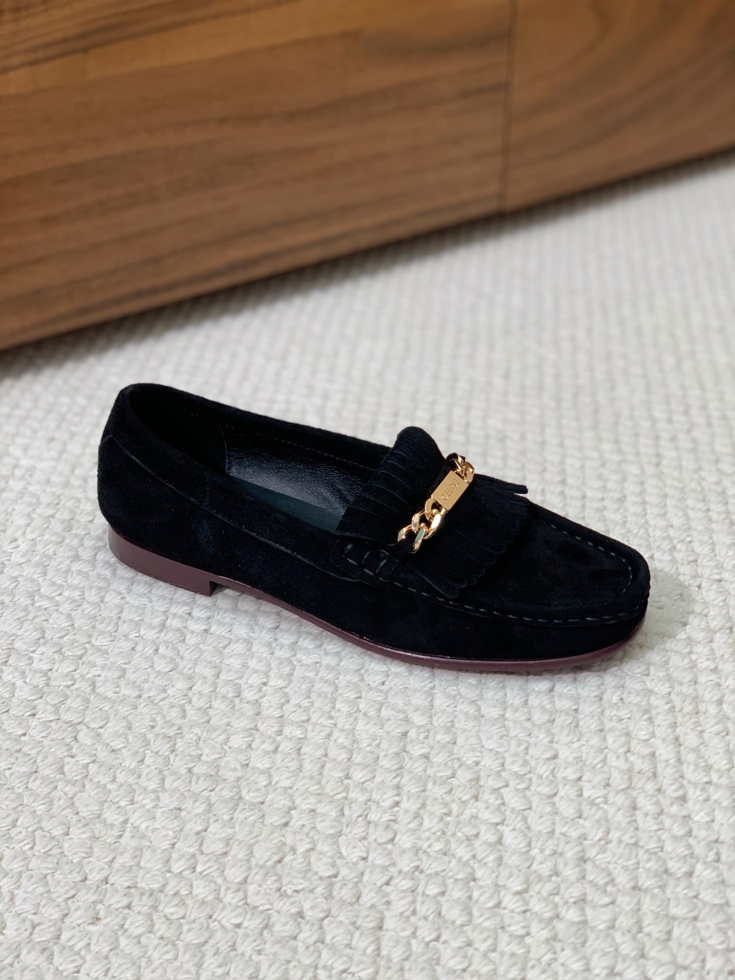 CELINE LUCO LOAFER WITH FRINGES Shoes Women