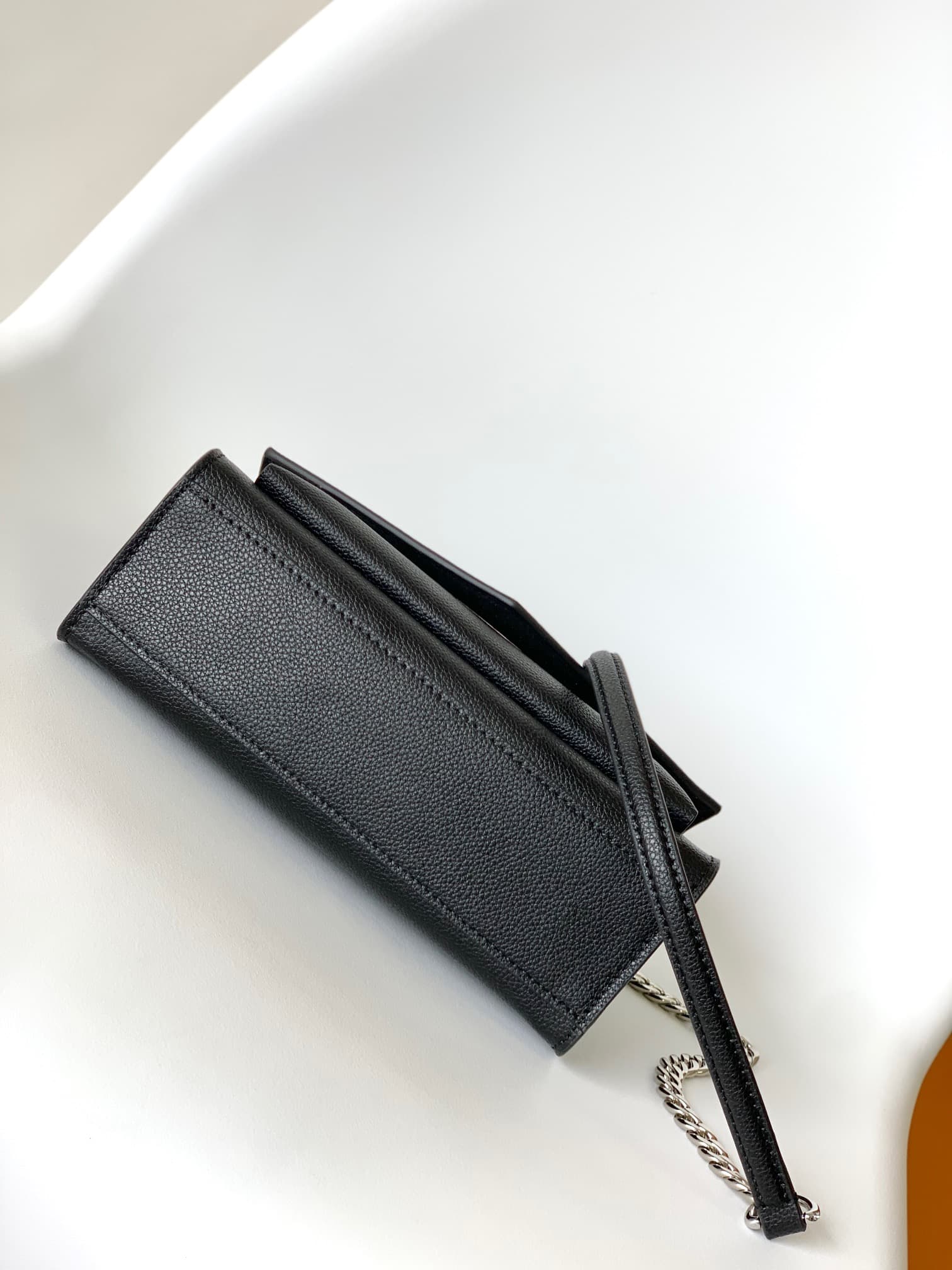 Louis Vuitton Soft Calfskin My Lockme Chain Bag Black M51418 High