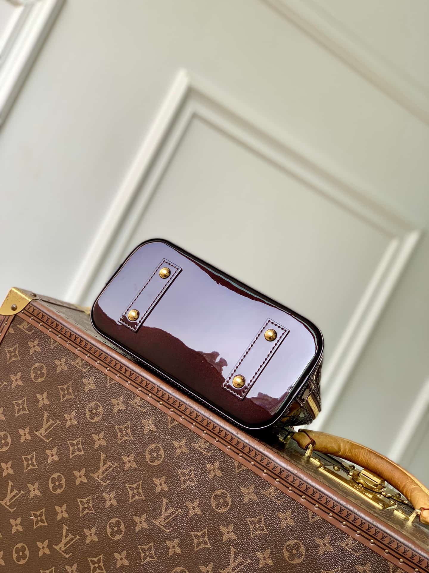 Louis Vuitton Alma BB Datewood Varnished cowhide leather M27172 High