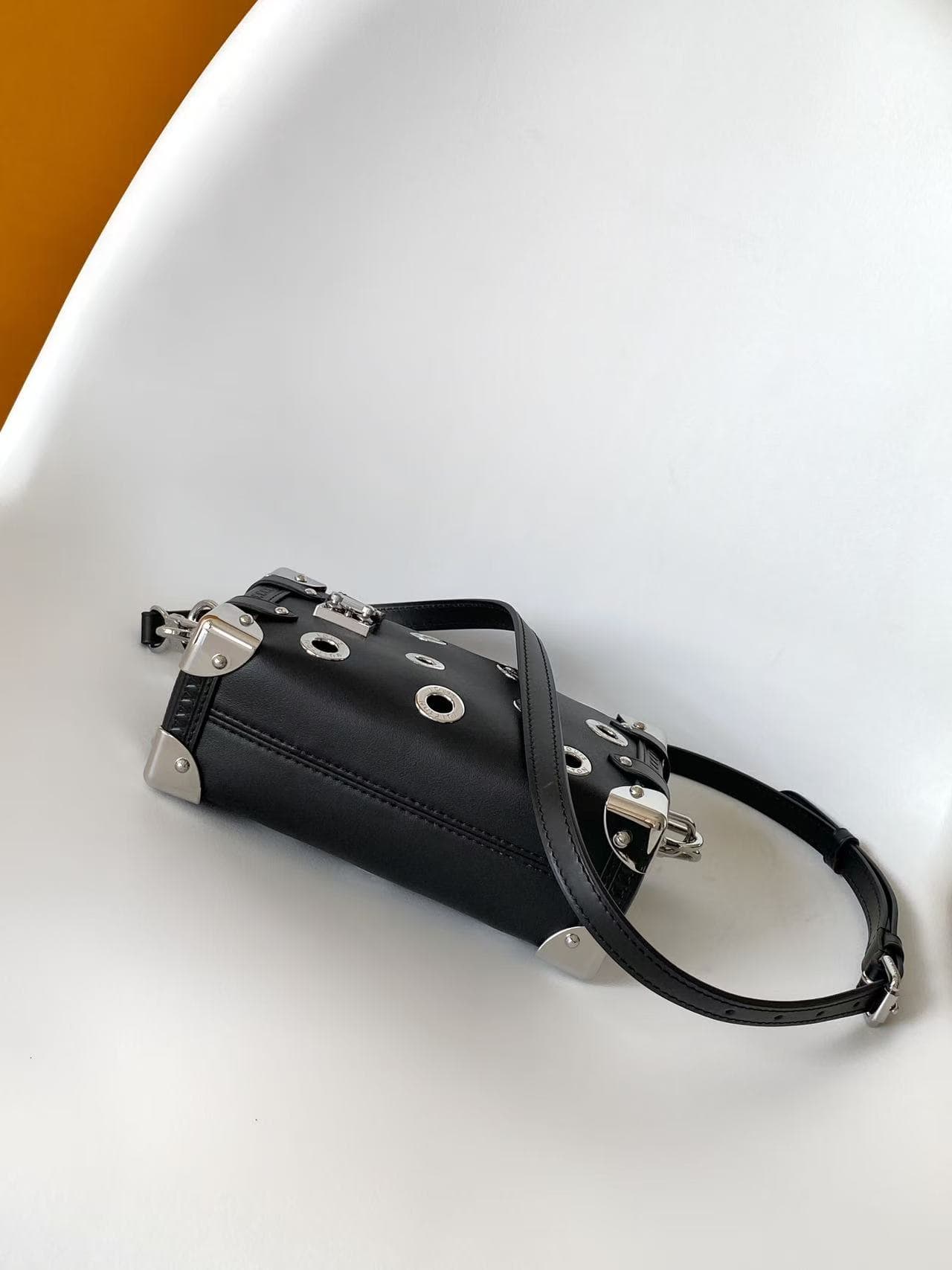 Louis Vuitton Side Trunk PM Black Calfskin leather M29903 High