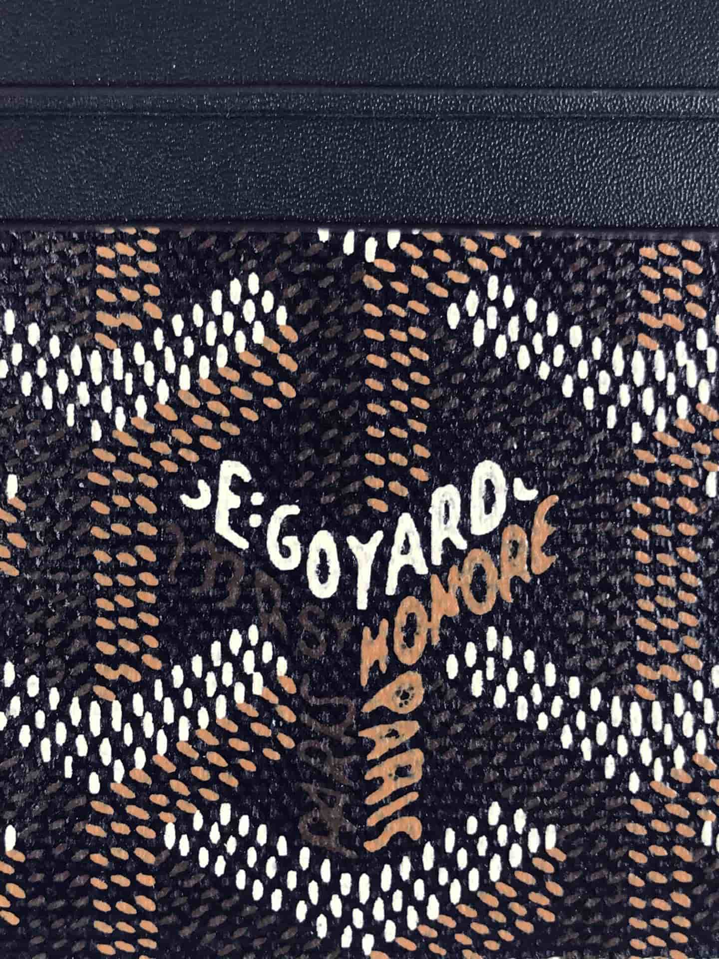 Goyard Saint Sulpice Card Wallet Navy Blue High