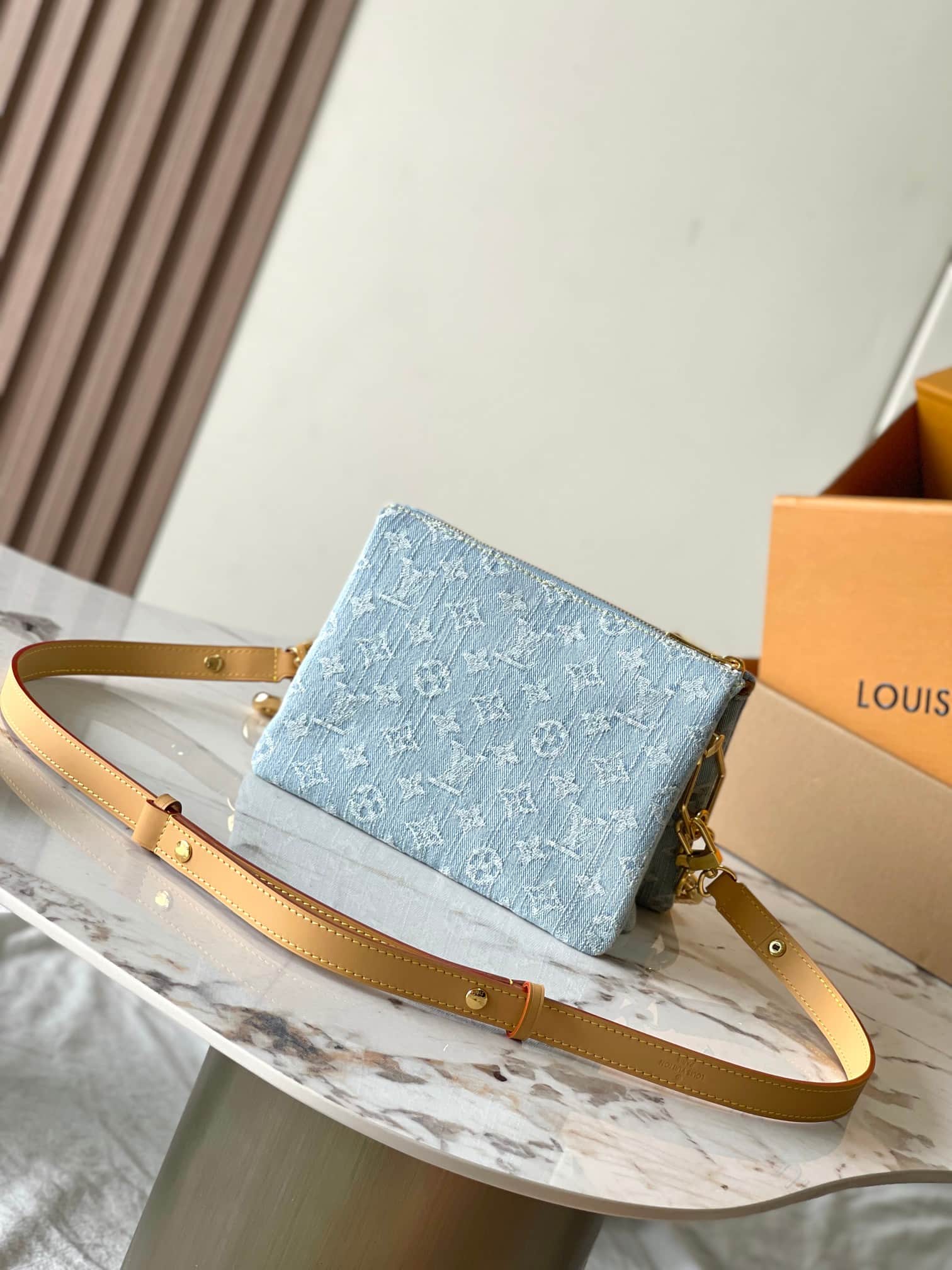Louis Vuitton COUSSIN BB Monogram Denim Sky Blue Denim M11401 TOP