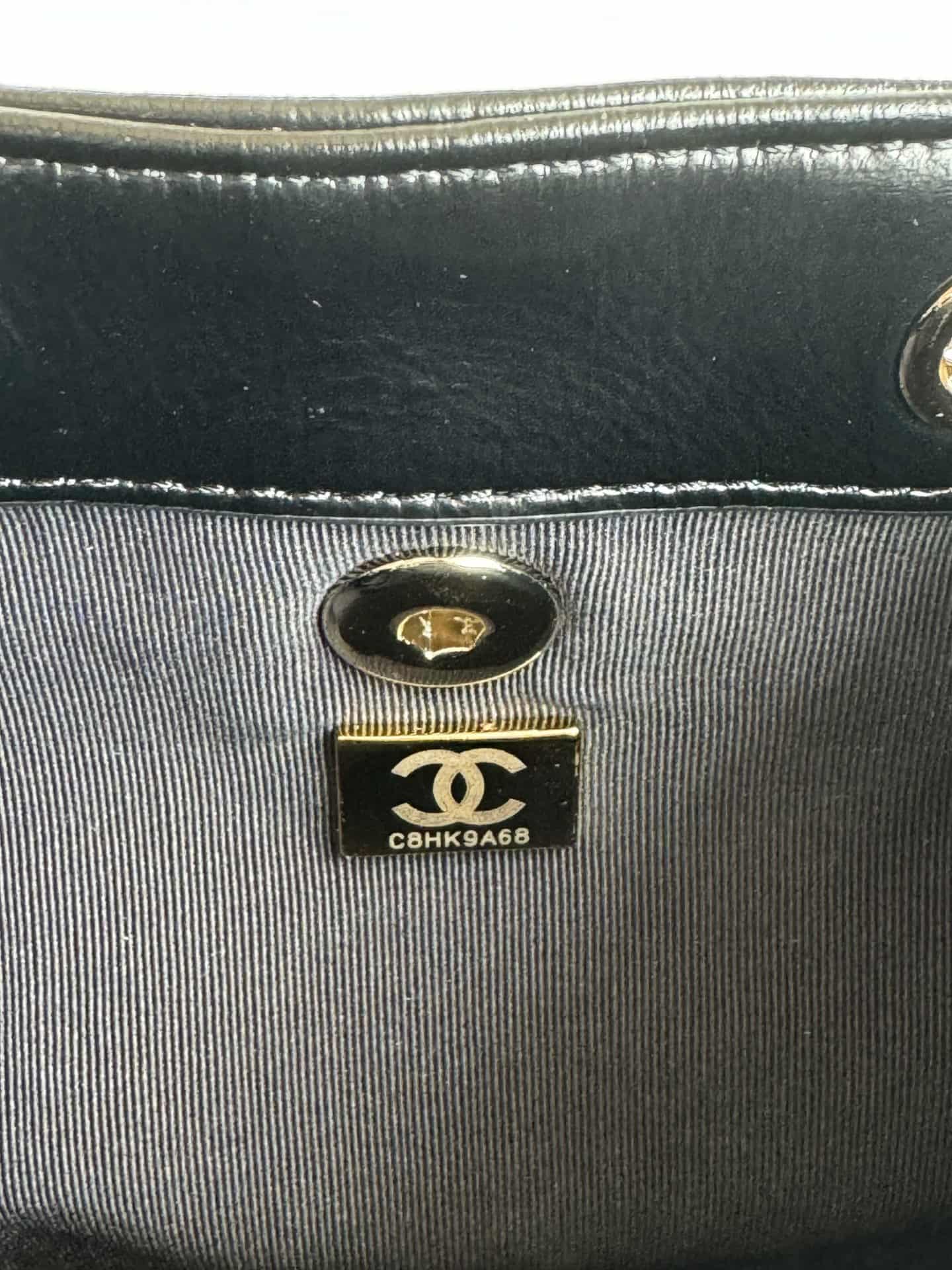 Chanel Small Quilted Duma Backpack Shiny Calfskin AS2908 Black High